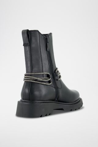 Bottines en cuir - Noir