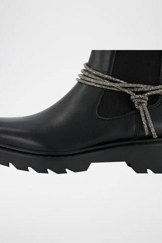 Bottines en cuir - Noir