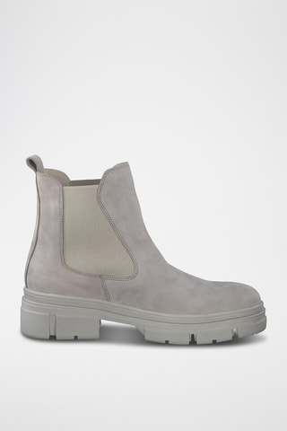 Bottines Chelsea en cuir - Gris