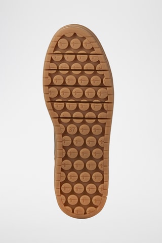 Bottines Chelsea plateformes en cuir - Doré