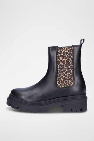 Bottines Chelsea en cuir - Noir