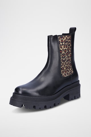 Bottines Chelsea en cuir - Noir