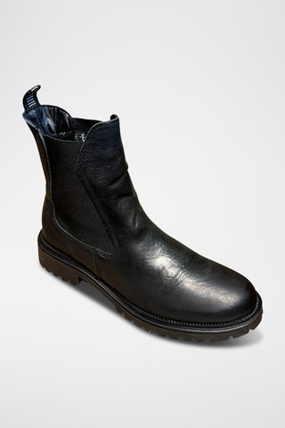Bottines Chelsea en cuir - Noir