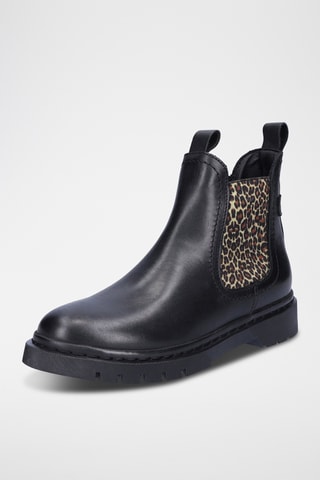 Bottines Chelsea en cuir - Noir