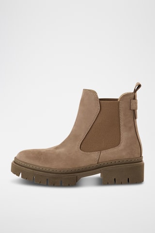 Bottines Chelsea en nubuck - Beige