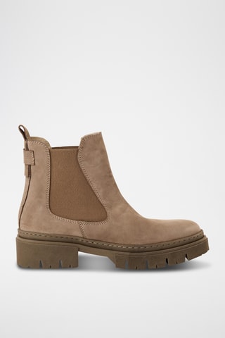 Bottines Chelsea en nubuck - Beige