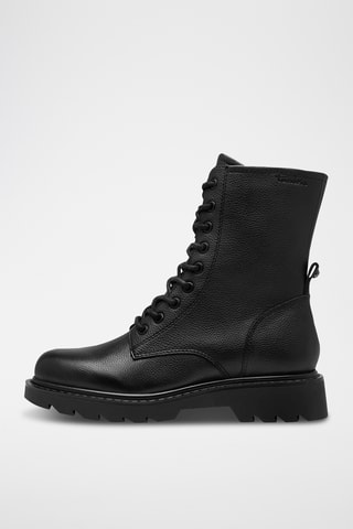 Bottines en cuir - Noir