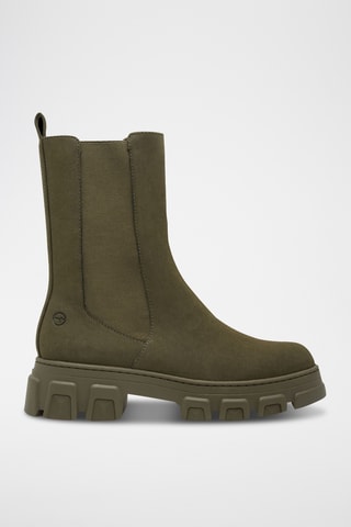 Bottines Chelsea plateformes - Kaki 