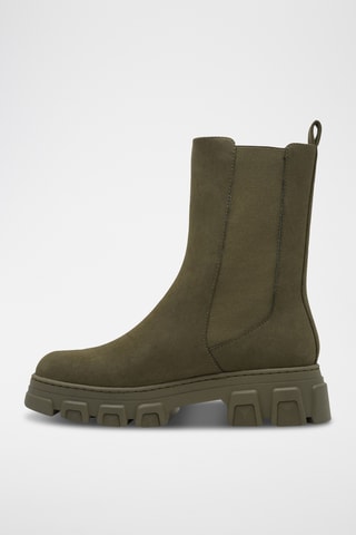 Bottines Chelsea plateformes - Kaki 