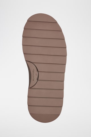 Low boots plateformes fourrés - Taupe