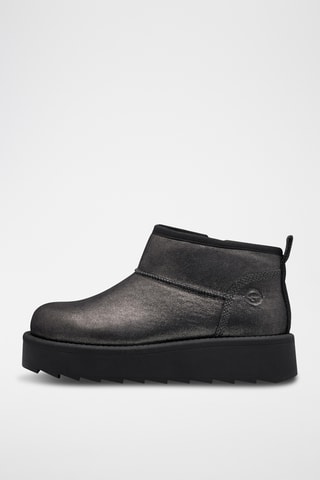 Low boots en cuir - Gris foncé