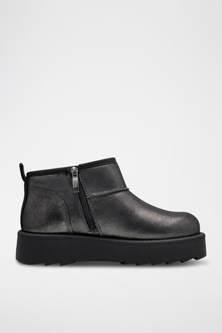 Low boots en cuir - Gris foncé