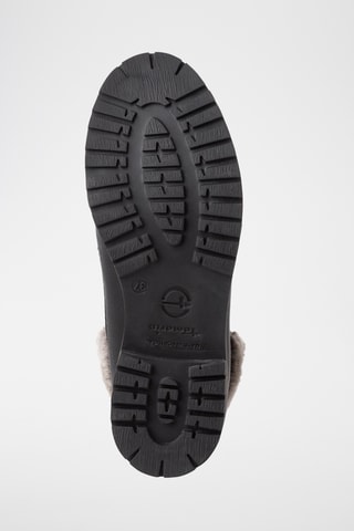 Bottines fourrées en cuir - Noir
