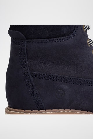 Bottines en nubuck - Bleu marine