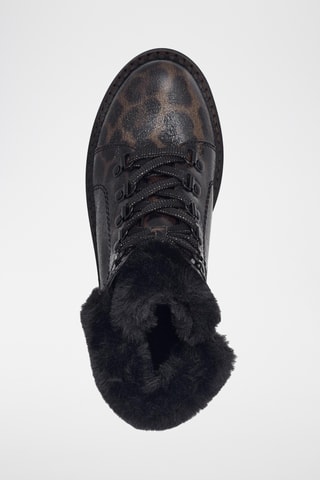 Bottines fourrées - Marron et noir