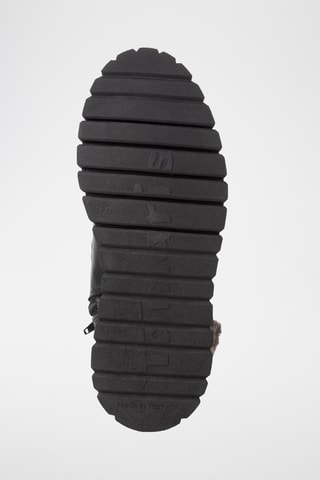 Bottines fourrées en cuir - Noir