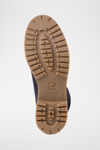 Bottines fourrées en nubuck - Bleu marine