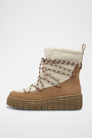 Bottines compensées fourrées - Marron