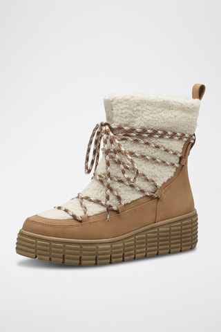 Bottines compensées fourrées - Marron
