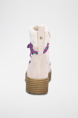 Bottines compensées - Ecru