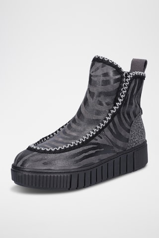 Bottines en nubuck - Noir