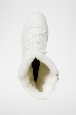 Bottes plateformes fourrées - Blanc