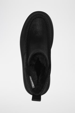 Bottines plateformes fourrées - Noir