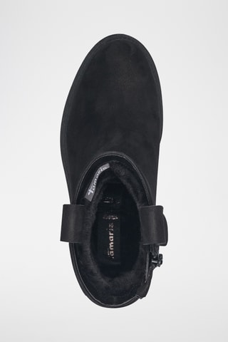 Bottines fourrées en nubuck - Noir