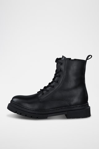 Bottines en cuir - Noir