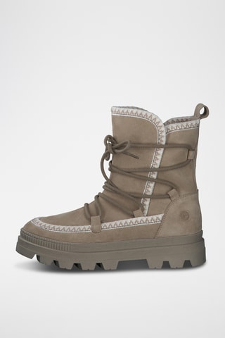 Bottines en nubuck - Beige