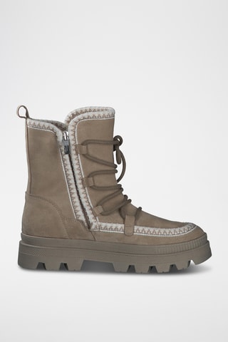 Bottines en nubuck - Beige