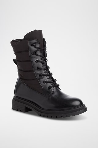 Bottines en cuir - Noir 