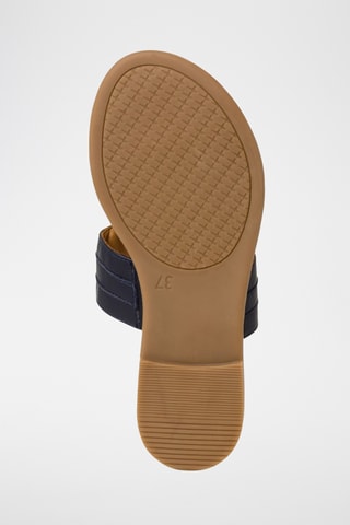 Sandales en nubuck - Bleu marine