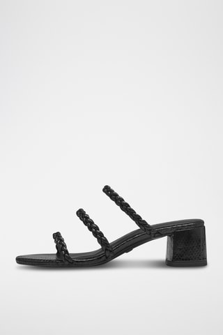 Mules à talons - Noir 