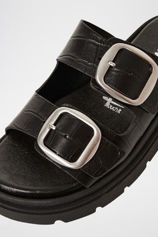 Mules en cuir - Noir