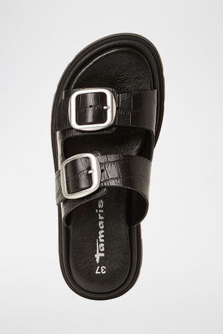 Mules en cuir - Noir