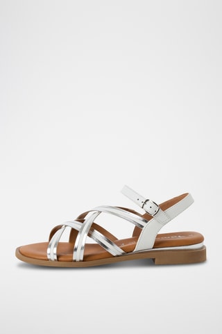 Sandales en cuir - Blanc