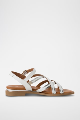 Sandales en cuir - Blanc