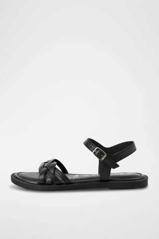 Sandales en cuir - Noir