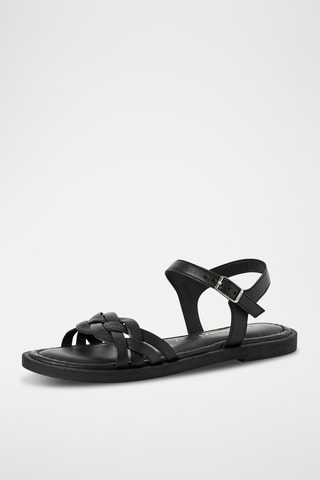 Sandales en cuir - Noir
