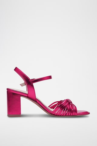 Sandales à talons - Fuchsia