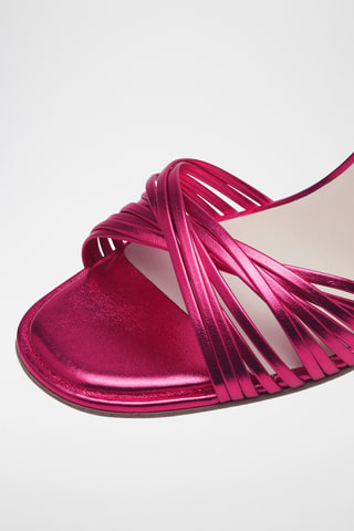 Sandales à talons - Fuchsia