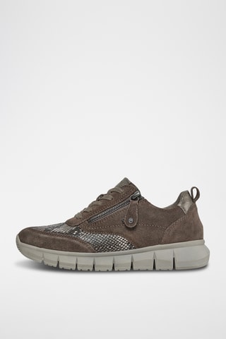 Baskets en cuir - Marron