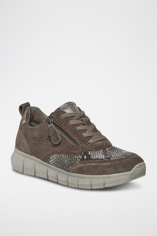 Baskets en cuir - Marron