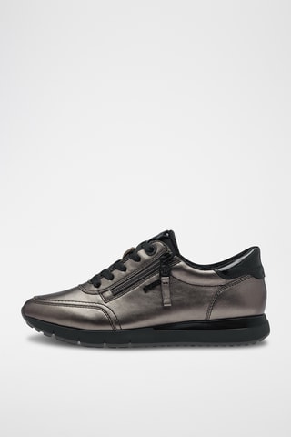 Baskets en cuir - Gris foncé