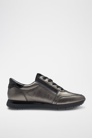 Baskets en cuir - Gris foncé