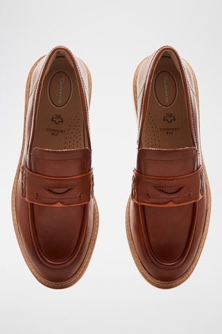 Mocassins en cuir - Marron