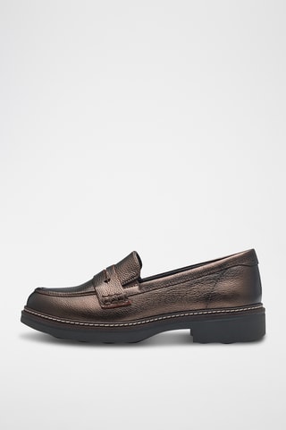 Mocassins en cuir - Marron foncé