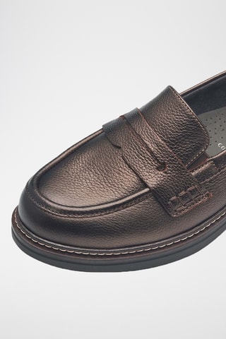 Mocassins en cuir - Marron foncé