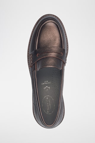 Mocassins en cuir - Marron foncé